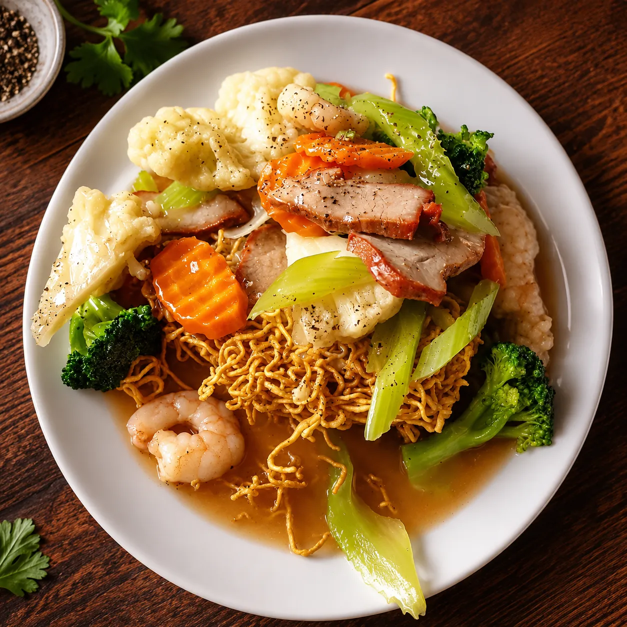 Crispy Chicken Chow Mein at Phuong Nam Vietnamese & Chinese Restaurant in Winnipeg, MB