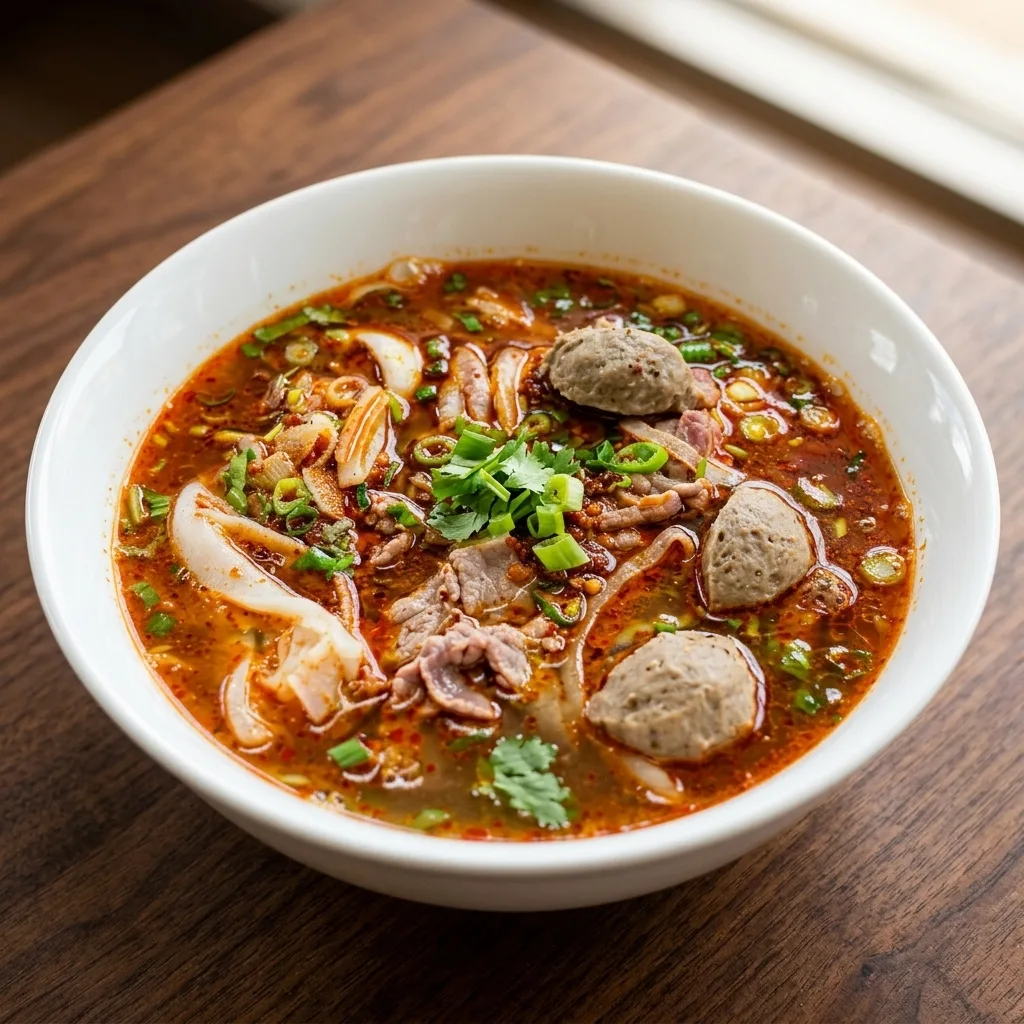 Phở Saté Đặc Biệt — Special Saté Beef Noodle Soup at Phuong Nam Restaurant, Winnipeg